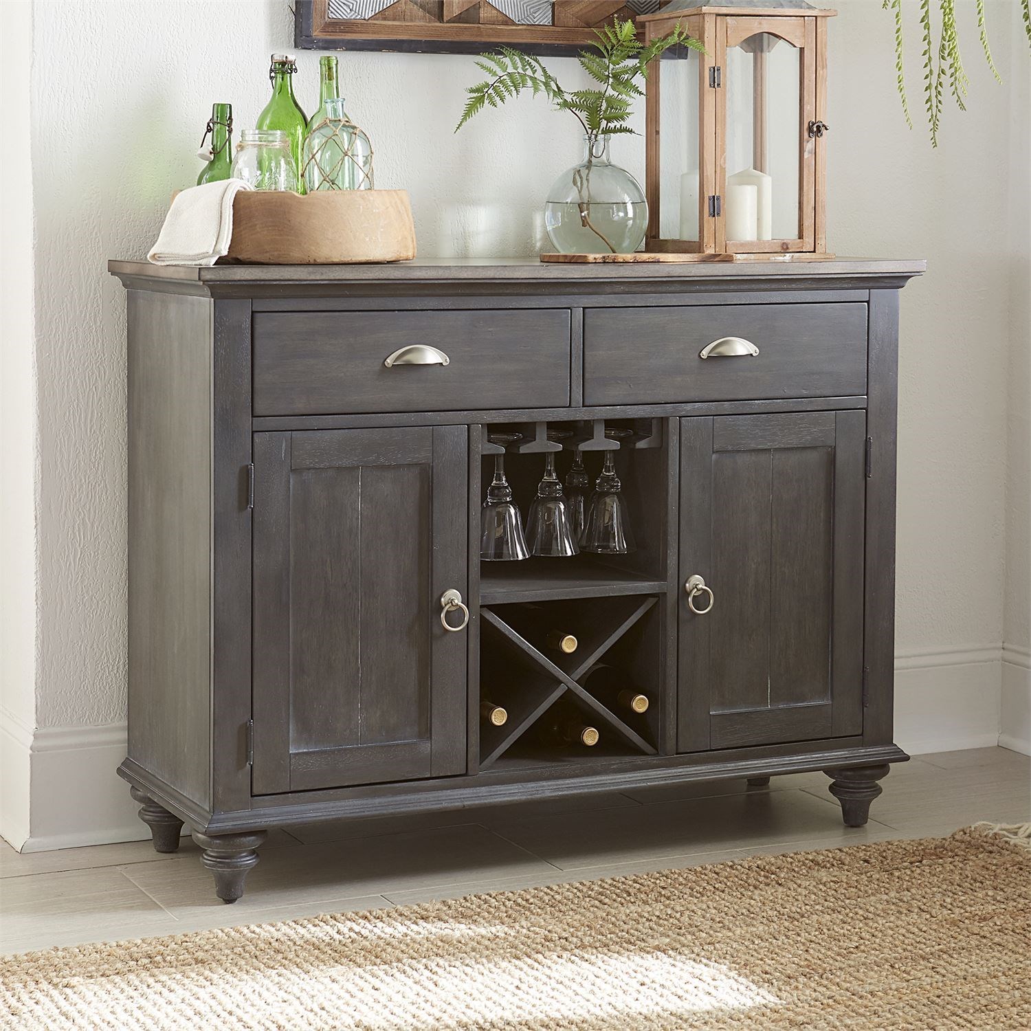 Liberty Furniture Ocean Isle 303GCB4866 Modern Farmhouse Buffet with